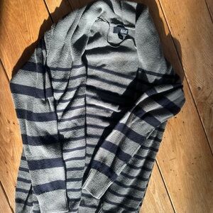 Women’s striped olive green and black ana cardigan